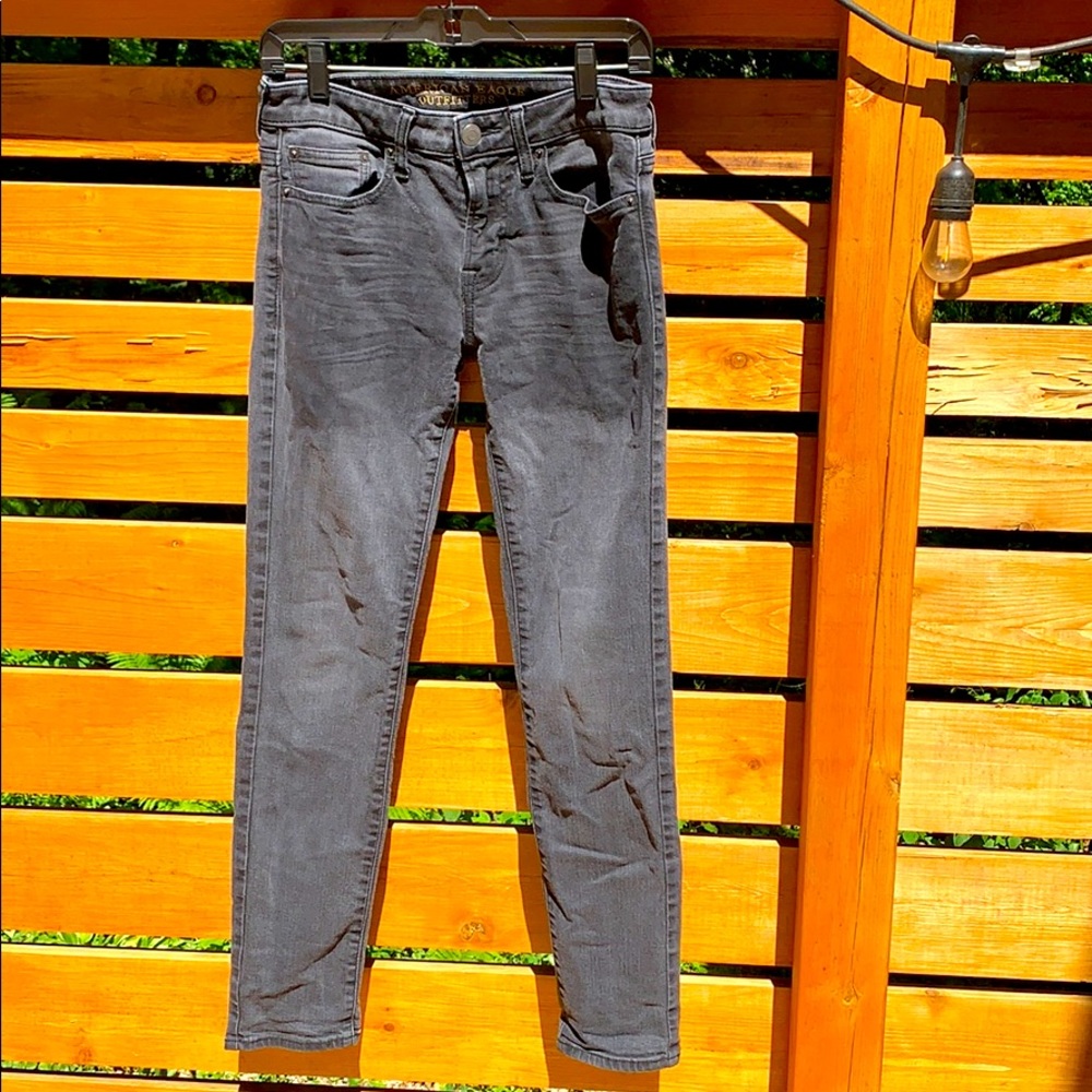 American Eagle extreme flex black denim